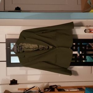 Olive Green Lined Blazer